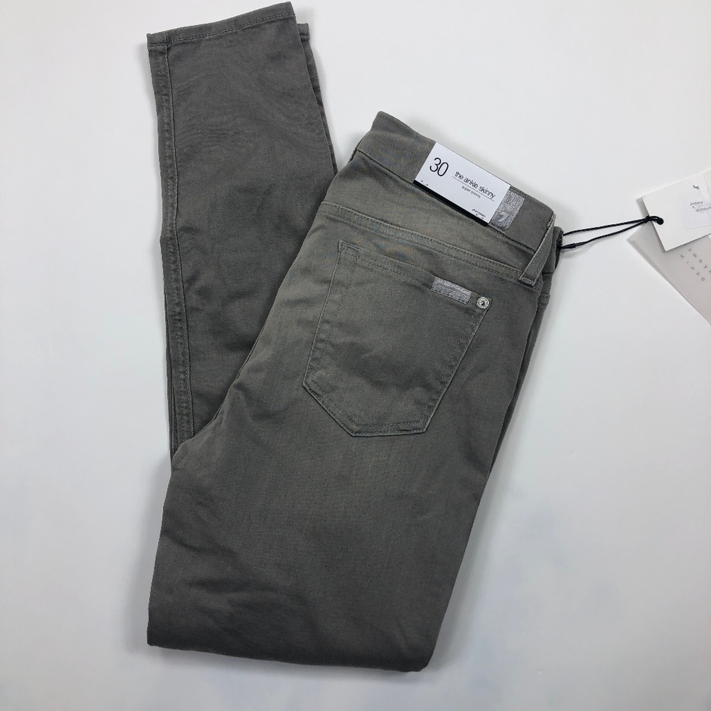 Seven for all Mankind Grey Skinny Jeans - Picture 2 of 5